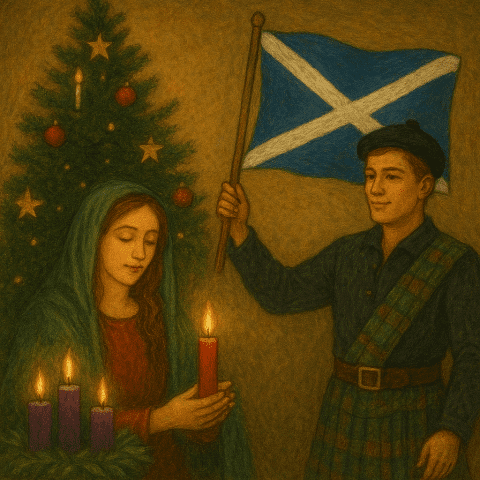 advent and saint andrew's day celebration Avvento e Saint Andrew’s Day insieme in Scozia