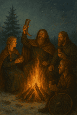 viking yule celebration by the fire viking yule celebration by the fire
