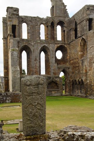 elgin, elgin cathedral, cathedral, ruin, picts, pictish stone, pictograms, historical, scotland, architecture, building, bow, window